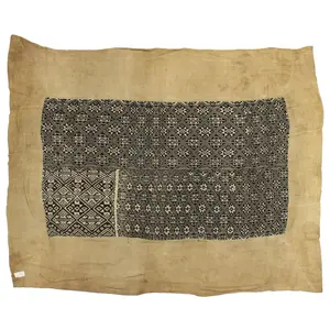 Vintage Black Tay Textile from Vietnam | 62" x 48"