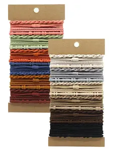 48-Piece Boho Hair Tie Scrunchie Set, Stylish Elastic Rubber Bands Hair Accessories for All Seasons, Perfect for Daily Use & Special Occasions