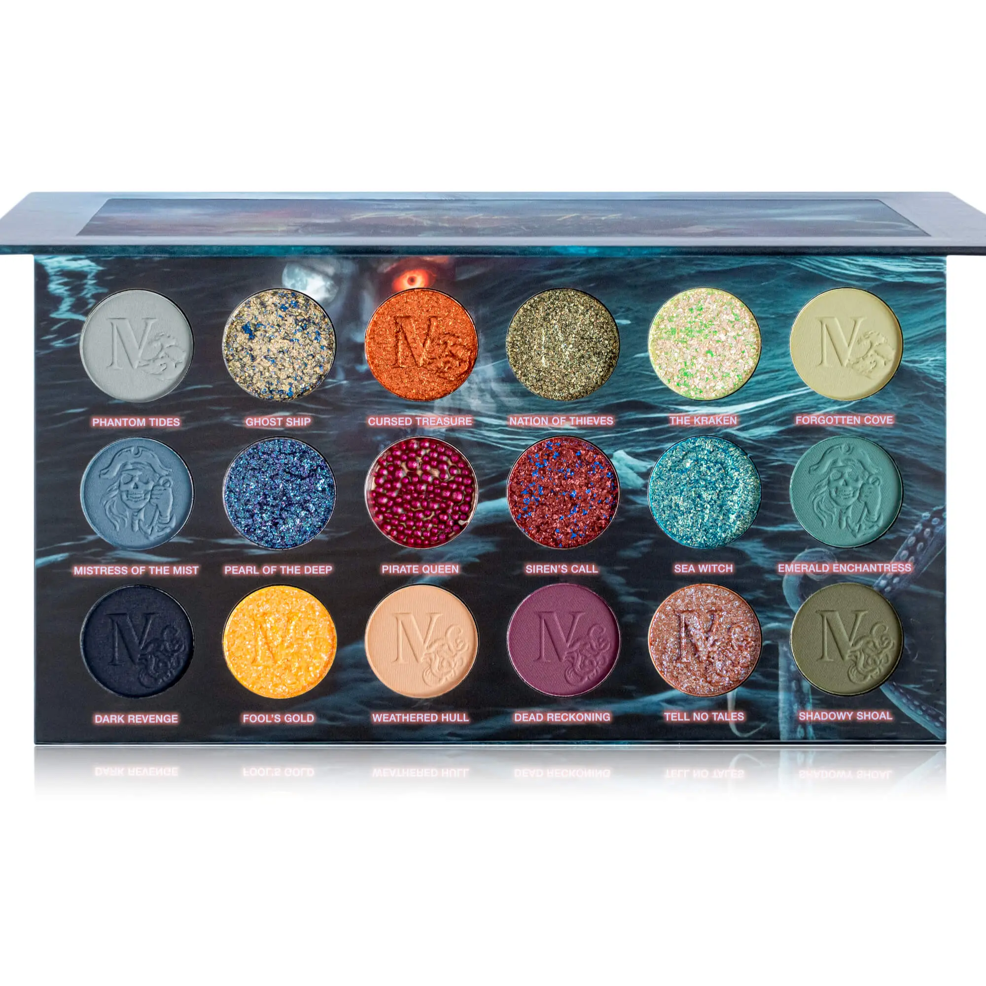 Phantom Tides Intense Color Palette - 18 Vibrant Shades - Cruelty Free Makeup