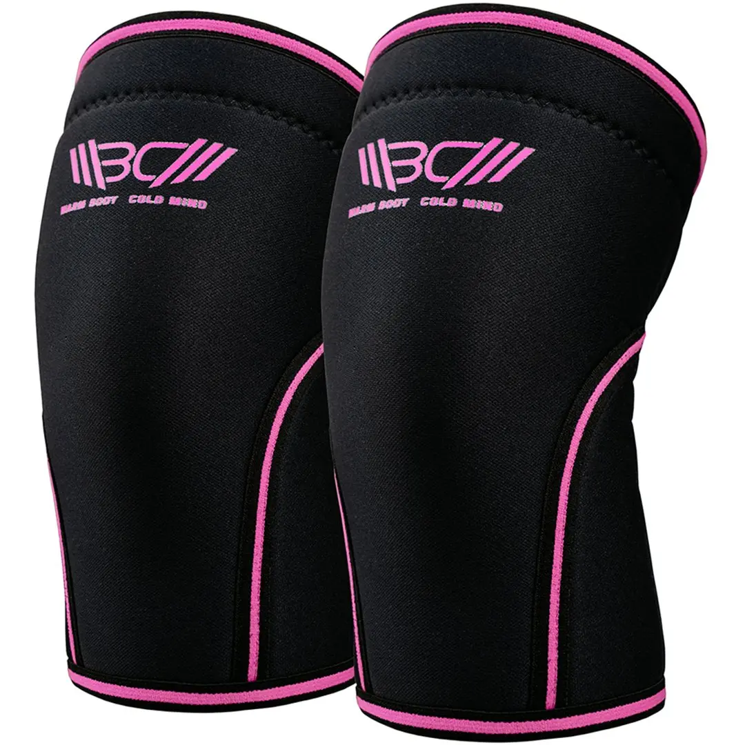 WARM BODY COLD MIND 7mm Knee Sleeves For Weightlifting, Powerlifting, Squats and Heavy Gym Sessions, Strong Knee Support, Joint Stability, Compression Fit, Comfortable Design for Heavy Lifts