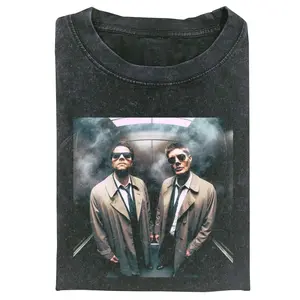 Supernatural Castiel and Dean Winchester Vintage Graphic T-Shirt Apparel Gift For Men & Women, Crew Neck Tee