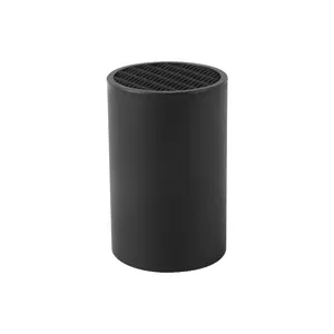 Premium Black Multifunctional Plastic Knife Holder for Kitchen Use, Household Knife Storage Rack, Western-Style Knife Block