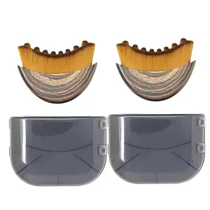 2 Piece Lymphatic Drainage Facial Brush Set, Self Care Tool, Jawline and Chin Shaping Dry Brush Massager, Relieves Face Fatigue, Ergonomic Design, Includes Storage Box, Facial Care Tools