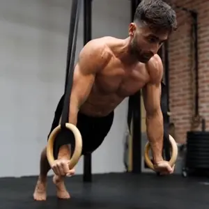 Adjustable Wooden Workout Rings – Bodyweight Training Gear