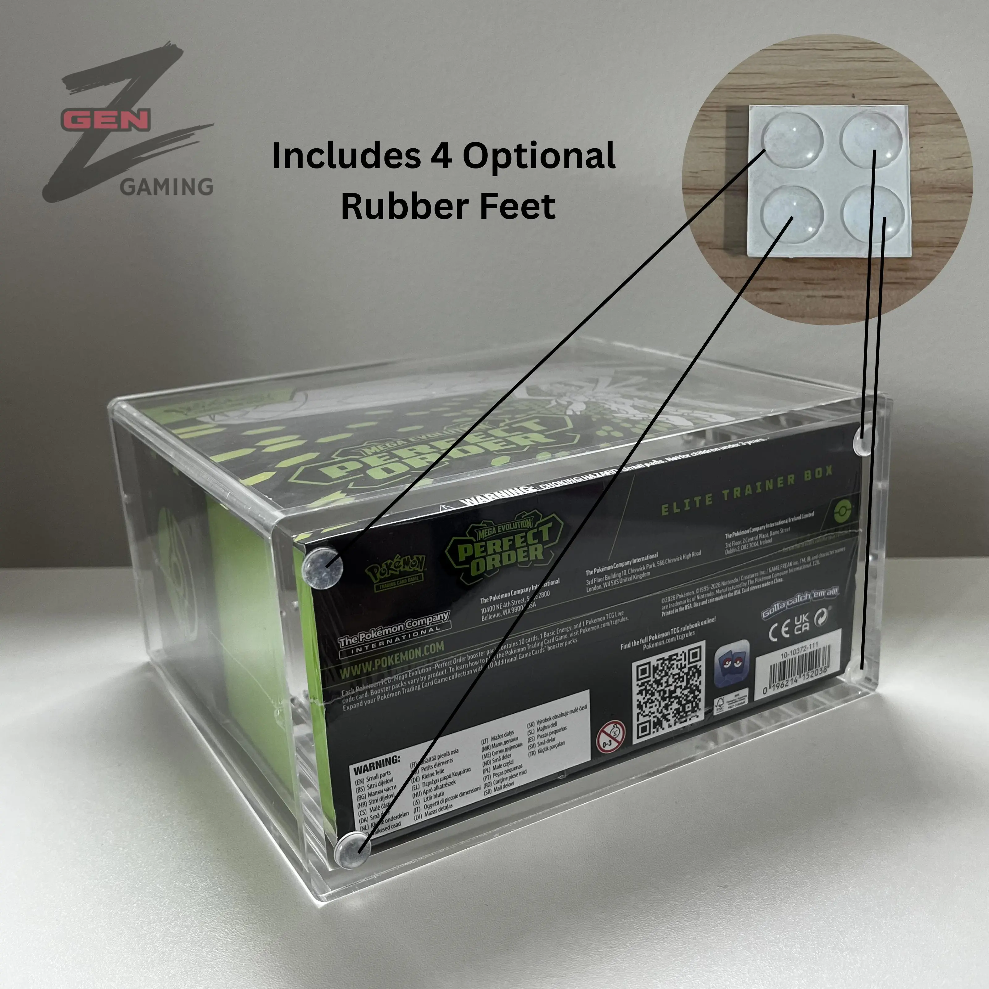 Pokemon ETB Acrylic Case for Elite Trainer Box Storage and Display 99% UV Resistant Magnetic Lid