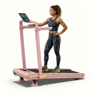 Aesthetic Home Gym Starts Here – Pink Folding Treadmill for Walking, Jogging, and Daily Cardio at Home