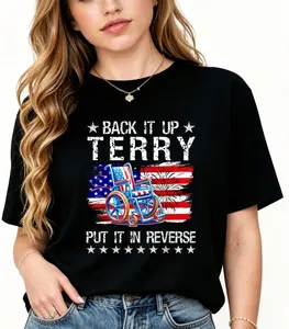 Women'S Men Back It Up Terry Put It In Reverse T-Shirt Summer Cotton Short Sleeve Gifts Streetwear Unisex Size