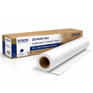 Epson DS Multi-Use Sublimation Transfer Paper Roll 24" x 100' – Professional Dye Sublimation Paper for SureColor Printers
