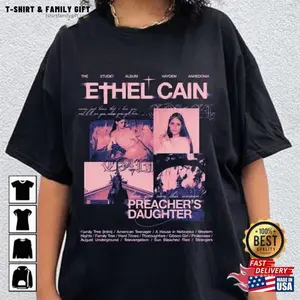 Ethel Cain Merch Album Tracklist Vintage T-Shirt, Singer Fan Gift Tee