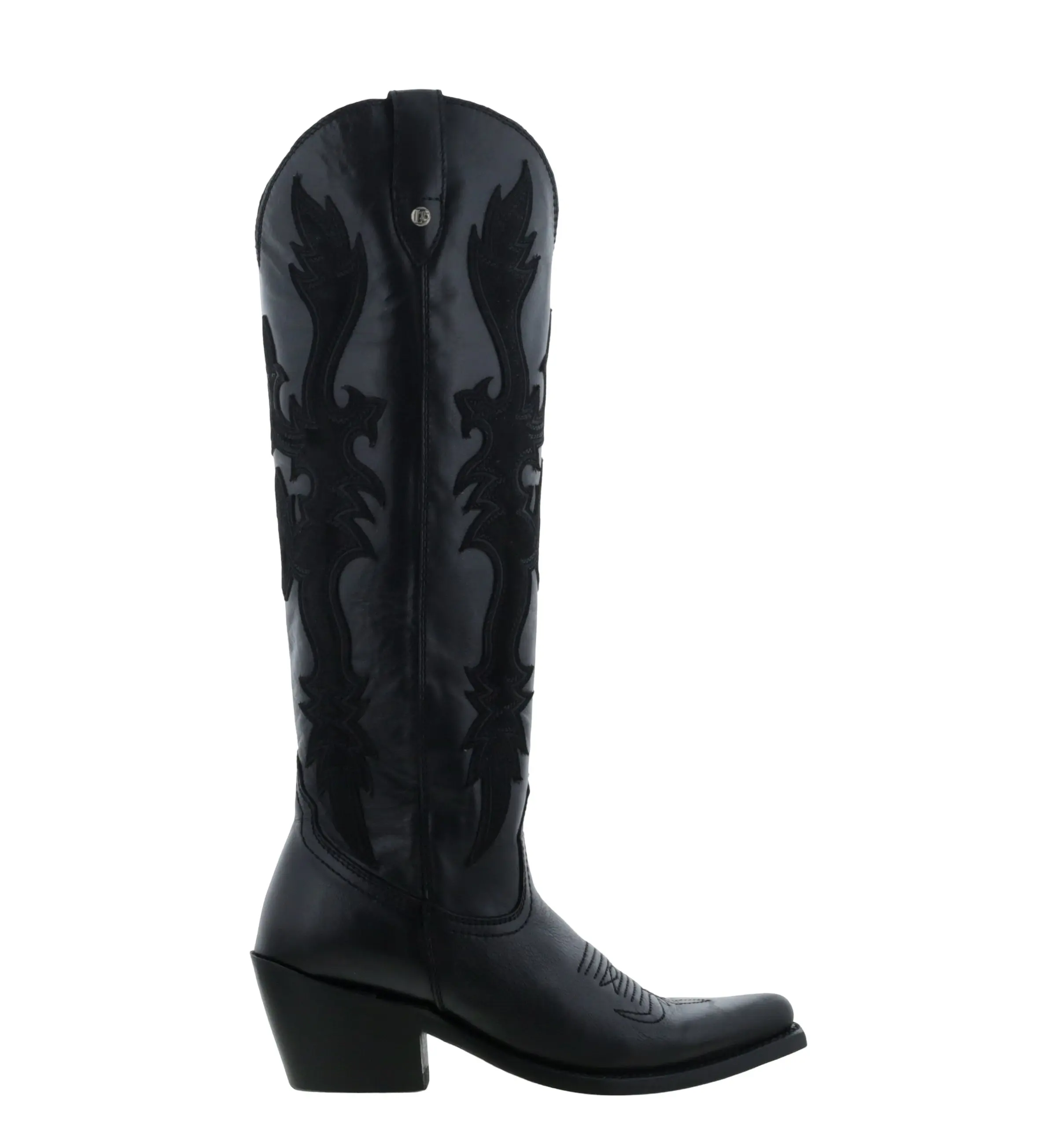 Mina Mossil Negro Cowgirl Boots by Liberty Black
