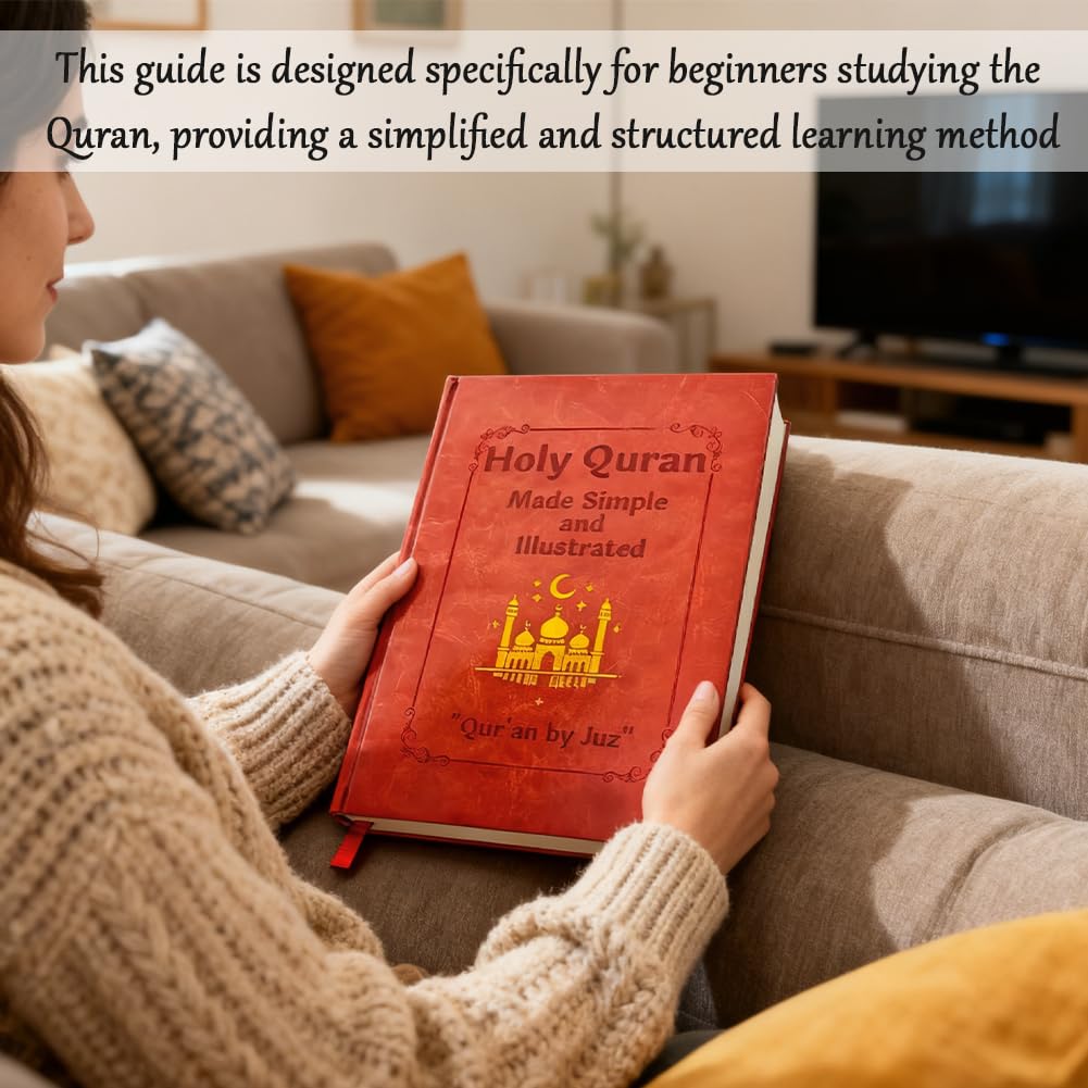 Quran study notes: A simplified illustrated journey through the Quran — comprehensive chapter explanations for new Muslims and beginners, featuring beautiful illustrations; planning journal, daily prayers, thoughtful gifts, and notes