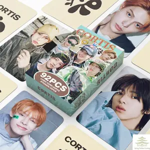 92pcs kpop CORTIS MARTIN KEONHO laser peripheral photo card, celebrity mini sticker, LOMO greeting card, fan collection gift