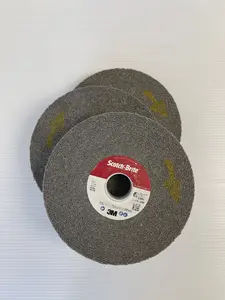 EXL Deburring Wheel - 3M EXL Scotch Brite 6"x1"x1" 9S Fine (Pack of  3)