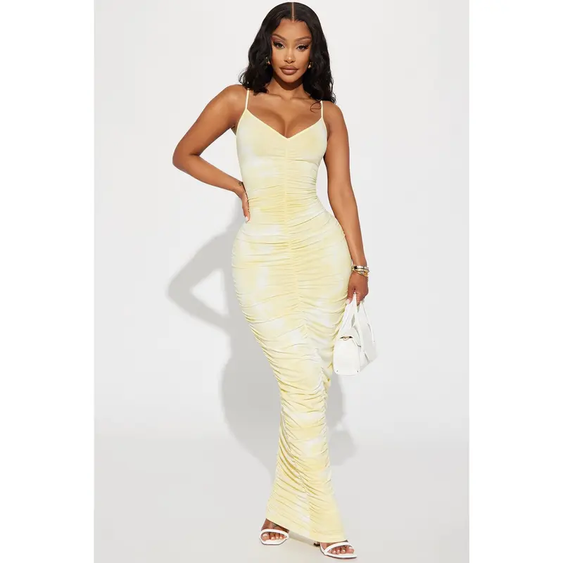 Zara yellow tie dye dress - TikTok Shop