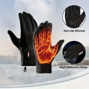 Winter Waterproof Ski Snow Warm Gloves for Women Men, Windproof Cold Weather Thermal with Touchscreen Fingers, for Running Driving Cycling Hiking Biking Outdoor Sports Daily Work