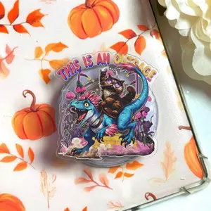 This Is An Outrage! Vintage Phone Grip, Princess Donut & Mongo Magsafe Holder, Dungeon Crawler Carl Fan eReader Kickstand, Funny LitRPG Bookish Gift