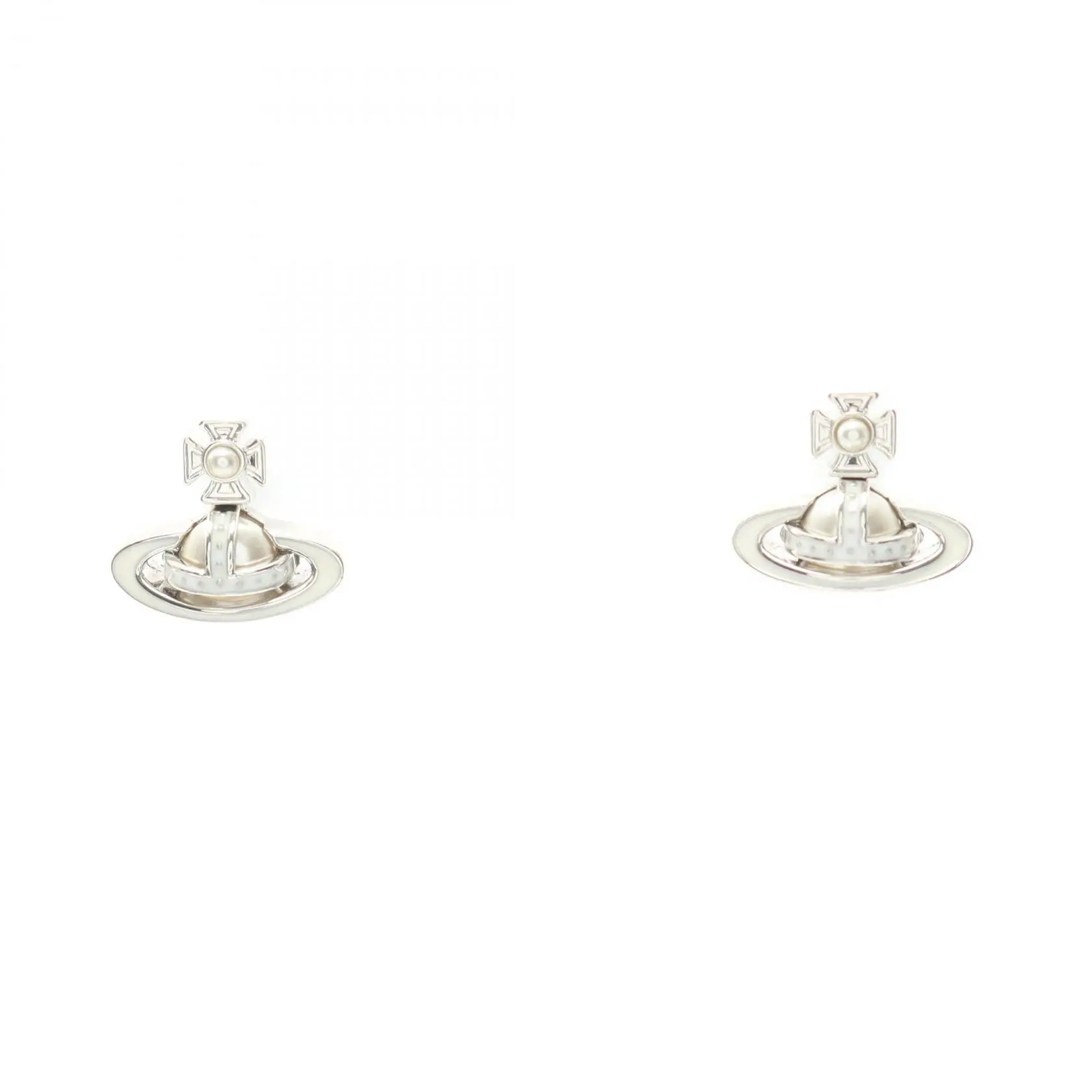 希少✨VivienneWestwood Trump Silver earring silver vivienne westwood earring - TikTok Shop