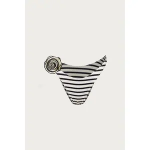Rosette 90s Bottom (Cream Black Stripe)