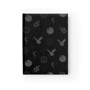Lilith Journal, Shadow Work Notebook with Moon, Owl, Snake, and Sigil Symbols, Dark and Alluring Diary - Ruled Line, Witchcraft Grimoire, Night Sky