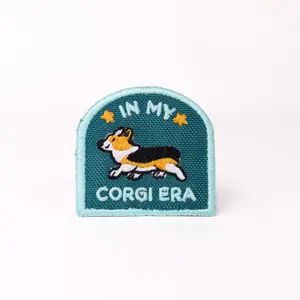 In My Corgi Era Arch Patch 2x2.25" Recycled Material Hook & Loop Backing for K9 Sport Sack® Carriers