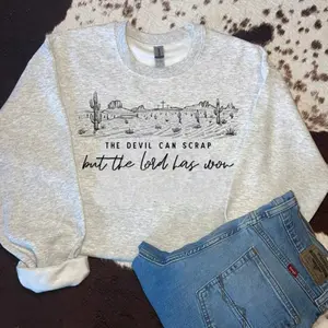 But the lord has won sweatshirt, Western clothing Sweatshirt, Country shirt, western tops, western outfits women