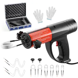 【Summervibes】VEVOR Induction Heater Bolt Removal, 1500W 110V Magnetic Induction Heater Kit, Handheld Nut Buster Tool, Mini Heating Machine for Rusty Screw Removing, Car Garage Repairing Tools with 8 Coil and Box
