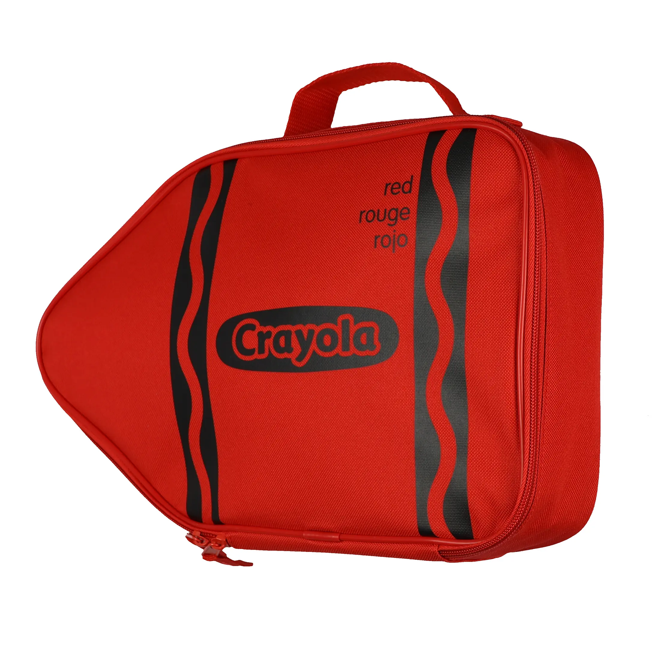 Crayola Crayon Lunch Box Red Crayon Design 13" Insulated Zip Around Tote Bag