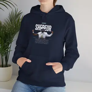 Motivational Sports Hoodie Shedeur Sanders - Unisex Heavy Blend™ Sweatshirt with Inspirational Quote, Gift for Athletes, Winter Apparel, College