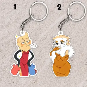 Dandy's world keychain: Goob and Teagan, Goobdandysworld, Teagandandysworld