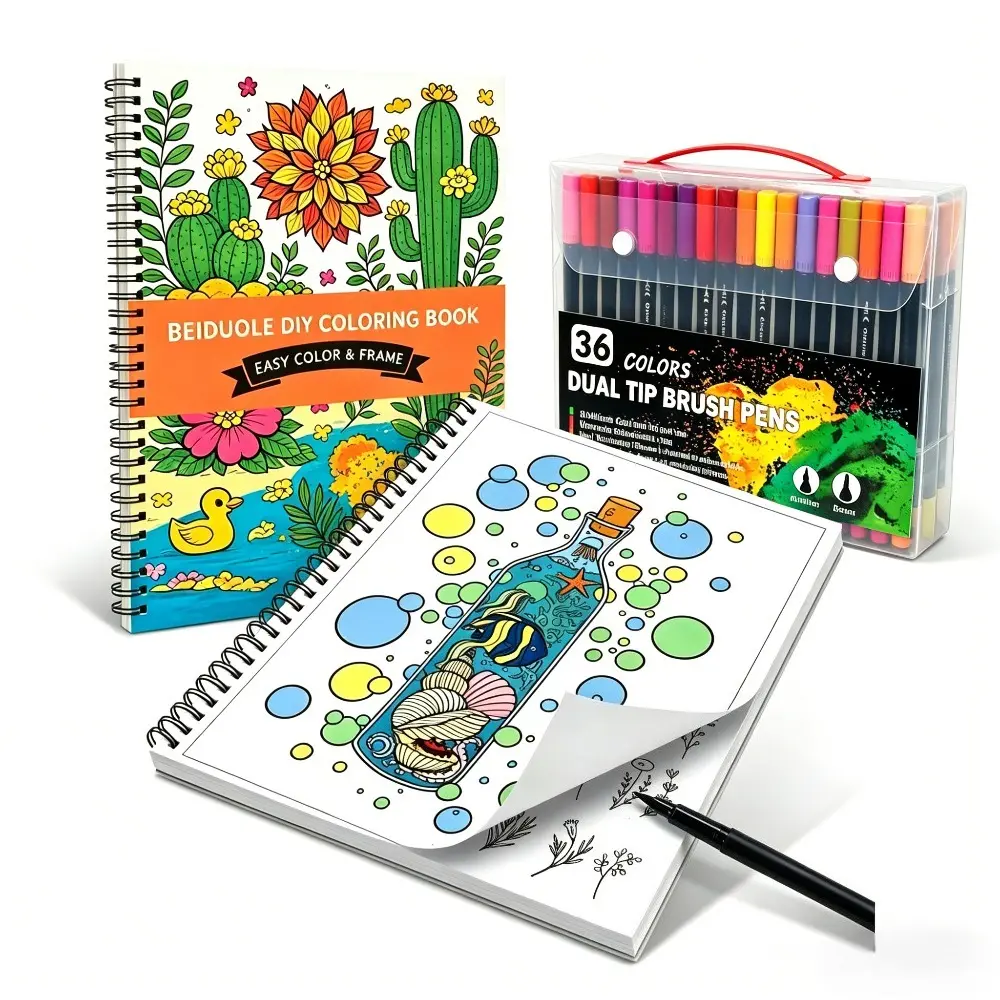 Adult Coloring Books ,Anxiety Relief Gifts with 30 Patterns Included Mandala Animal Flowers