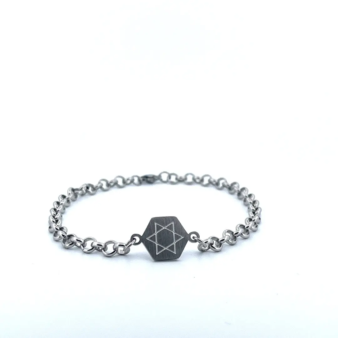 Sterling Silver Star of David Bracelet