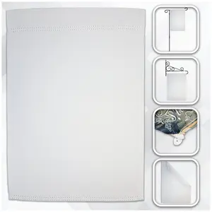 White Sublimation Blank 12x18in Garden Flag