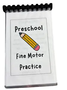 Faith in Literacy Preschool Fine Motor Skills Practice Pocket Book, Early Learning & Hand-Eye Coordination Exercise Workbook, 5.5x8.5 Travel-Friendly Educational Textbook