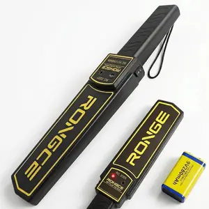 Handheld Metal Detector Wand, Adjustable Sensitivity Metal Detector with Sound Vibration Modes, Includes , Detects Various Metal Objects, Black