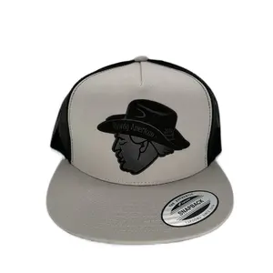 Yupoong flatbill Blackout series Cowboy Trump 24 Men's Superlite adjustable baseball trucker hat donald trump trump golf