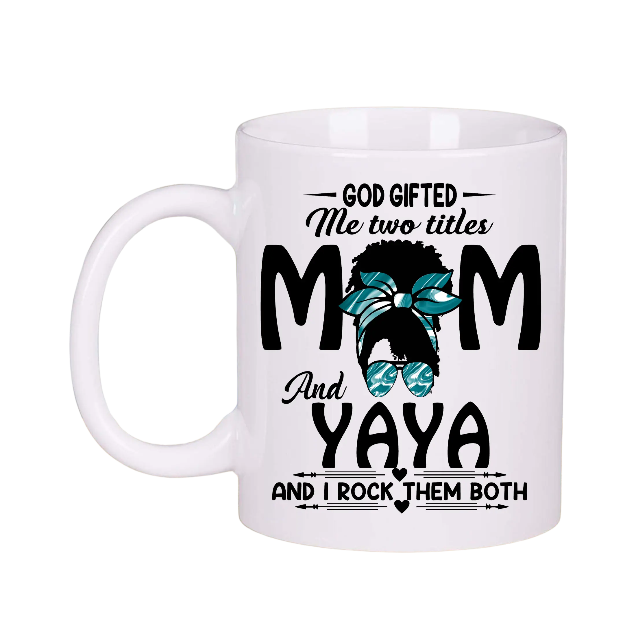 Mom Yaya Mother's Day Birthday Appreciation Coffee Tea Mug Gift Set Ceramic Drinkware