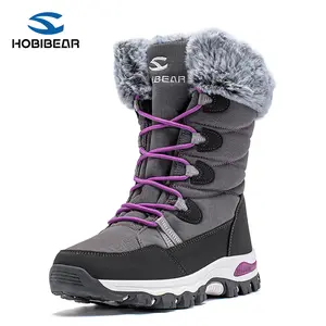 HOBIBEAR Women's Waterproof Winter Snow Footwear, Lightweight Warm Faux Fur Lined Mid-Calf Lace-Up Soft Booties, Comfortable Women's Boots HOBIBEAR Women's Waterproof Winter Snow Footwear, Lightweight Warm Faux Fur Lined Mid-Calf Lace-Up Soft Booties, Comfortable Women's Boots