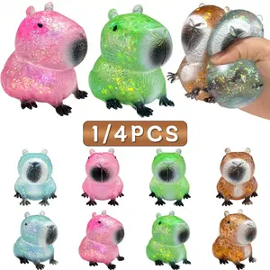 Stress Relief Toy Set, Mini Animal Shape Squeeze Ball, Perfect Gift for Adhd & Anxiety, Office Party Filler, Random Style & Color, Squishies