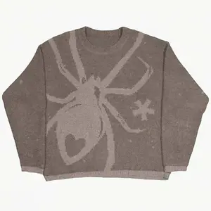 SPIDER COFFEE KNITTED SWEATER