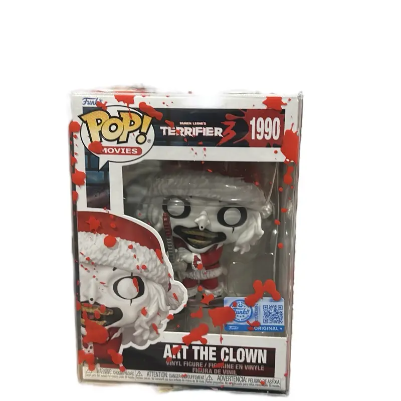 Funko Pop Vinyl Figure - TV/Movie Clown Santa Character with Bloody Saw, Default Version, Collectibles Figurine for Quirky Figure Collectors, Quirky Gifts for Toy Collector Lifestyle