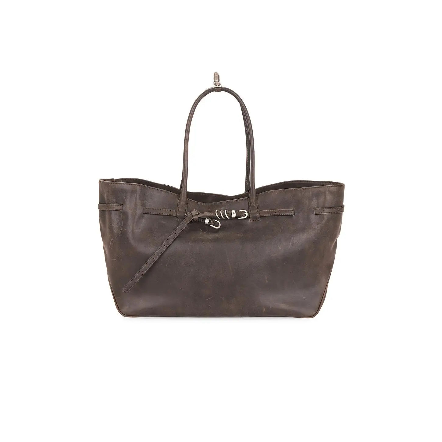 MARGESHERWOOD Grandma Used Bag Large Bag in Sepia Pull Up