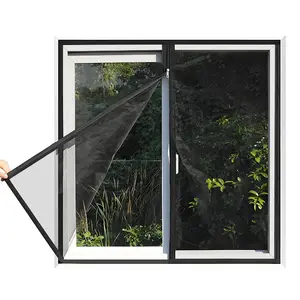 1PC Black Zippered Mosquito Screen – Lightweight & Breathable, Durable, Removable & Easy to Clean, Fits Bedroom, Living Room & Balcony
