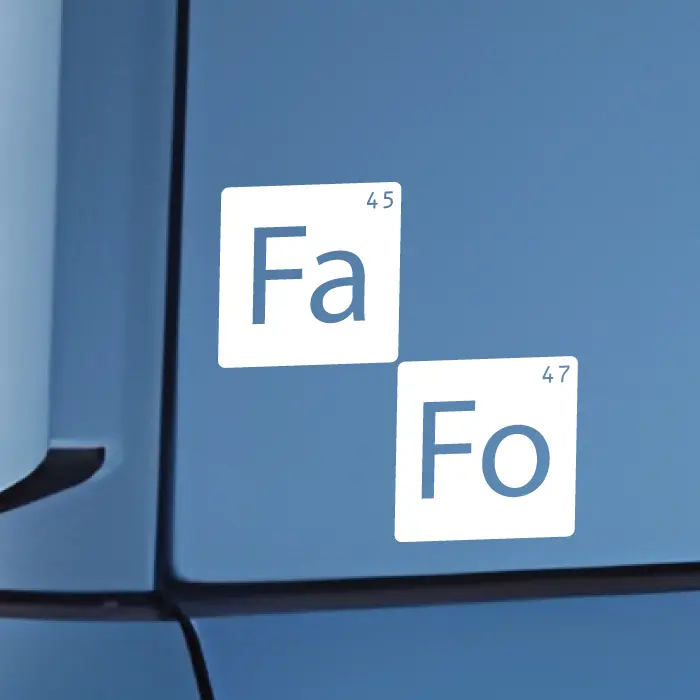 FAFO (Breaking Bad Style) Vinyl Decal for Cars, Trucks and More!