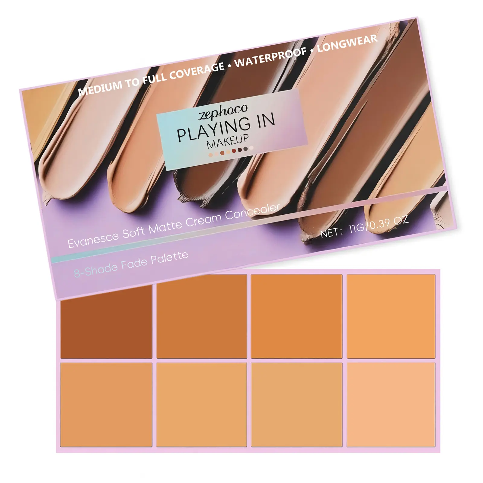 ZepHoco Soft Matte Gradient Concealer Cream - Lightweight Natural Coverage Makeup Concealer for Smooth, Blendable & Long-Lasting Wear