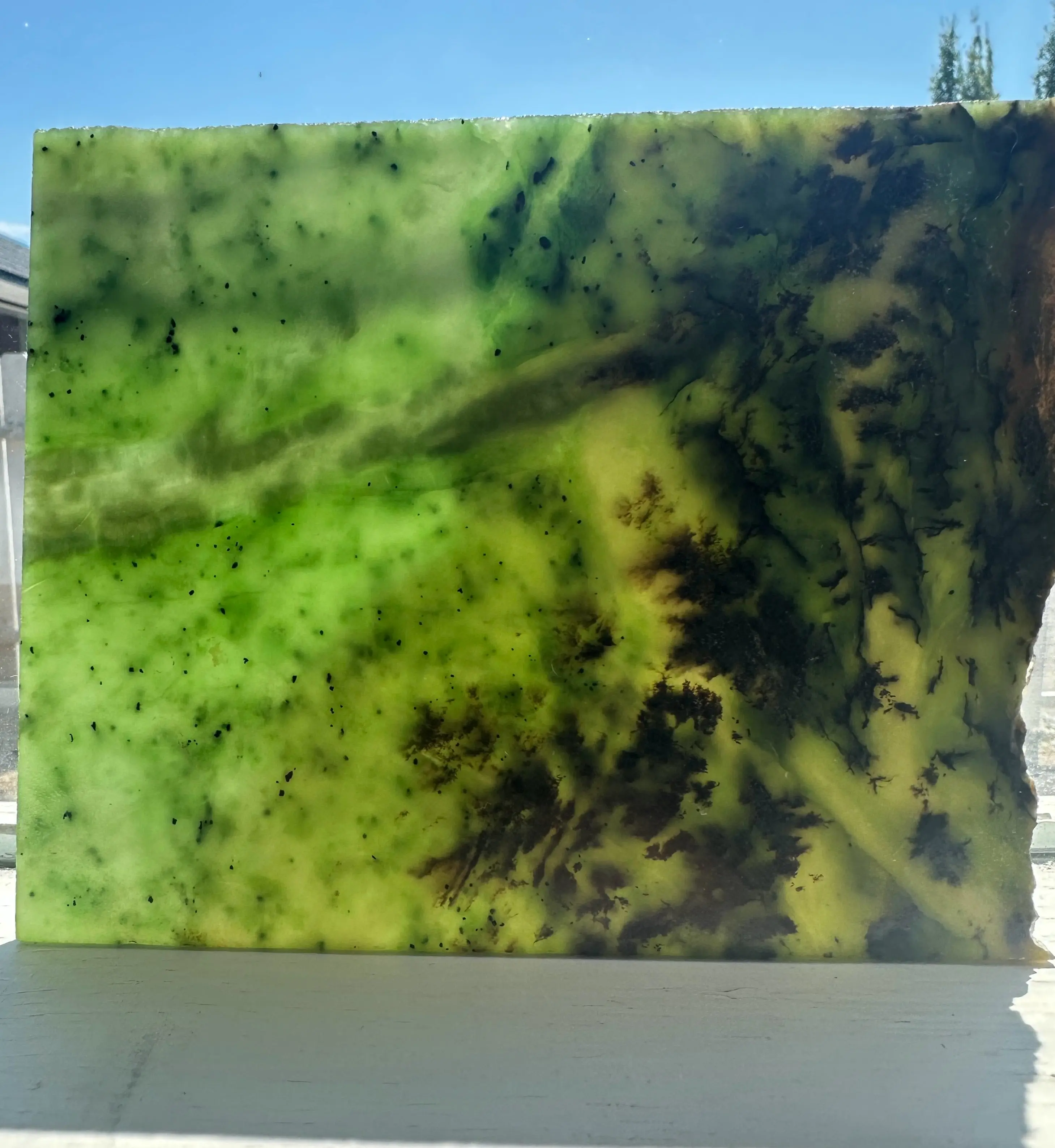 Siberian Nephrite Jade Slab, 245grams