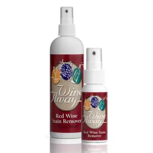 Wine Away Red Wine Stain Remover Spray Bundle, Fabric, Upholstery & Carpet Cleaner Solution, Removes Wine Spots & Laundry Stains, Fast-Acting Spot Treatment, 12oz Home & 2oz Travel Size