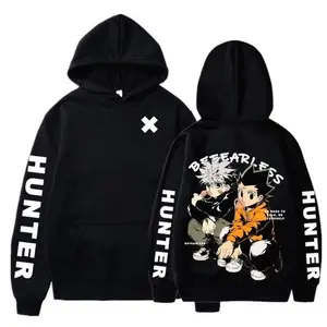 Hunter x Hunter Hoodie Gon Killua Anime Graphic Pullover Unisex Womenswear Menswear Oversized Streetwear Harajuku Casual Sweatshirt Top