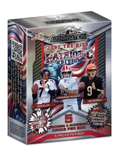 2026 Wild Card Alumination Just The Hits America 250 Football Patriotic Edition Trading Cards RY