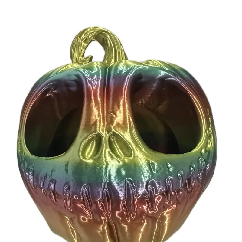 Halloween Pumpkin - Colorful Rainbow Design with Unique Shape and Appearance
