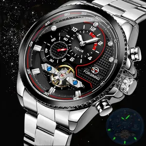 Men's Automatic Watch Stainless Steel Wristwatch Self-winding Mechanical Watch Independent Second Hand Minimalist Casual Gift Men's Mechanical Watch High Quality Formal Wristwatch Professional Wristwatch
